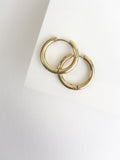 22mm Gold Hinged Hoop Earrings