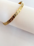 Hammered Gold Bangle