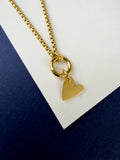 Box Chain Charm Holder Necklace
