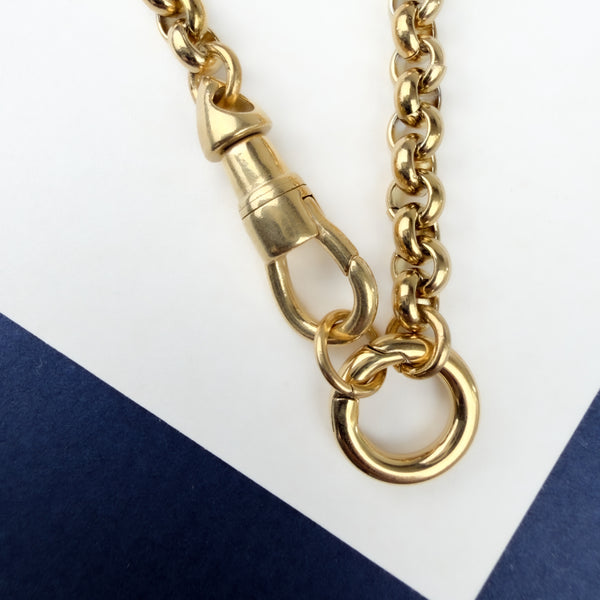 Vintage Swivel Rolo Charm Necklace
