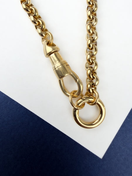 Vintage Swivel Rolo Charm Necklace