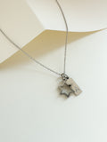 Dainty Star of David Initial Necklace