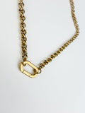 Heavy Rolo Charm Holder Necklace