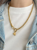 Vintage Swivel Rolo Charm Necklace