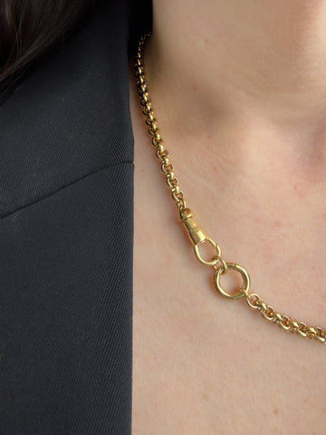 Vintage Swivel Rolo Charm Necklace