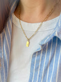 Dainty Initial Paperclip Necklace