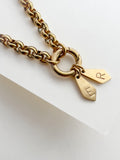 Circle Rolo Charm Holder Necklace