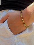 Gold Oval Link Bracelet