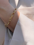 Gold Oval Link Bracelet