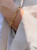 Gold Oval Link Bracelet