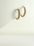 Tiny Pave Hoop Earrings