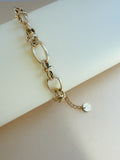 Gold Oval Link Bracelet