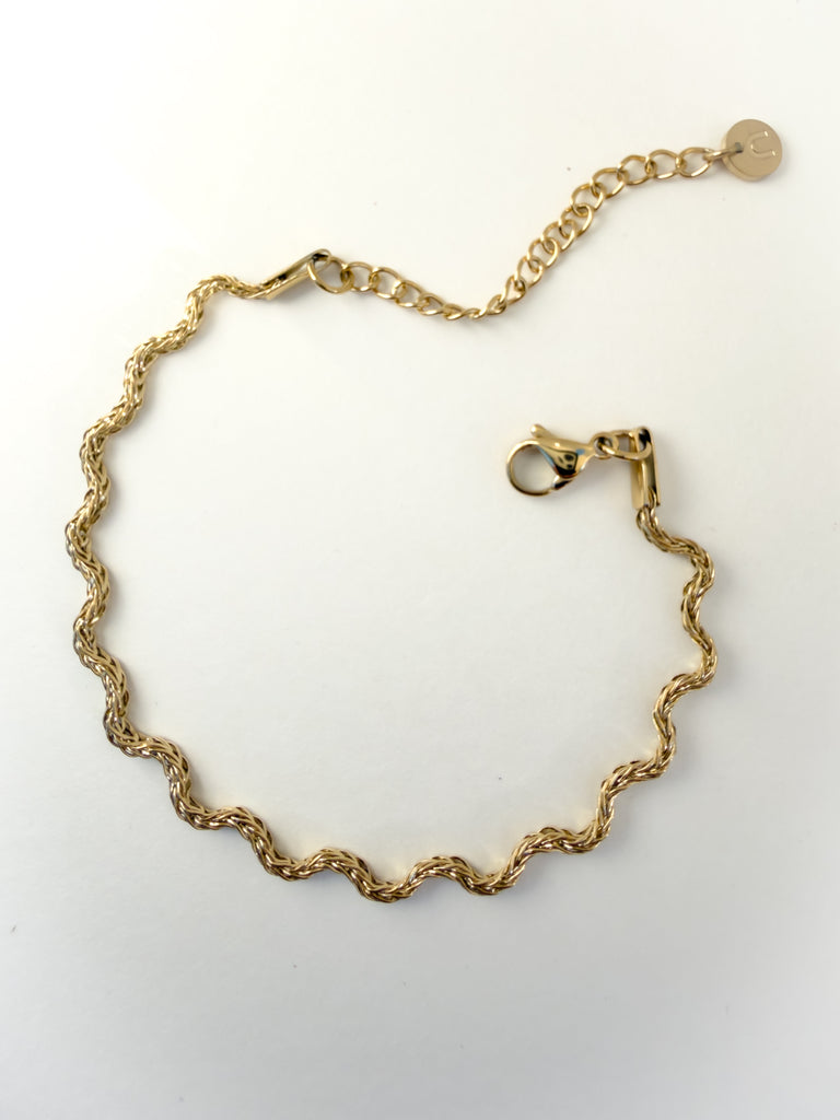 Gold Rope Chain Bracelet