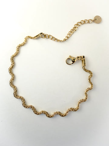Gold Rope Chain Bracelet