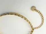 Hammered Gold Chain Bracelet