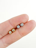 Dainty Moissanite Stud Earrings