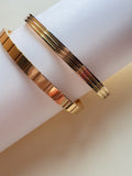 Geometric Oval Bangle