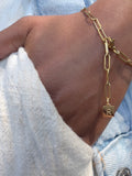 Paperclip Initial Bracelet
