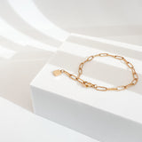 Paperclip Initial Bracelet