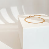 Gold Herringbone Bracelet