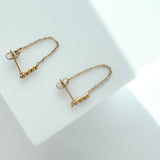 Bar Chain Dangle Earrings