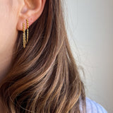 Bar Chain Dangle Earrings