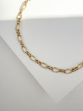 Gold Oval Link Necklace