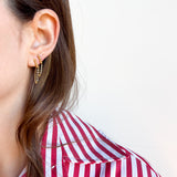 Bar Chain Dangle Earrings