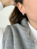 Criss Cross Half Hoop Earrings