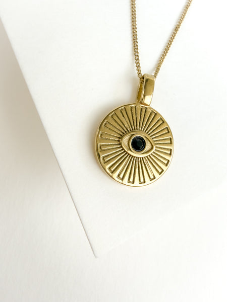 Moissanite Evil Eye Necklace