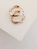 Gold Twist Hoop Earrings