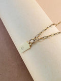 Dainty Initial Paperclip Necklace