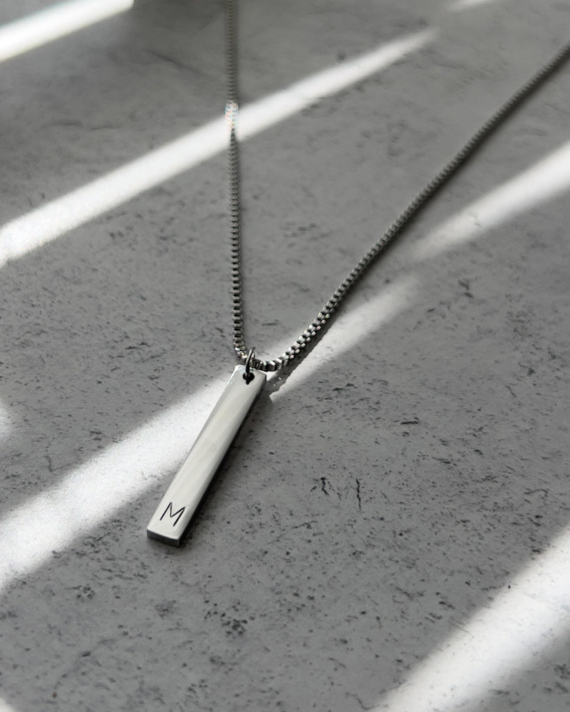 Men Initial Necklace
