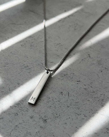 Men Initial Necklace