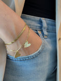 Personalized Heart Initial Bracelet