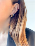 Silver Mini Hoops