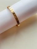 Geometric Oval Bangle