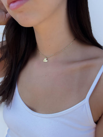 Personalized Heart Initial Necklace