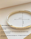 Geometric Oval Bangle