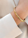 Hammered Gold Bangle