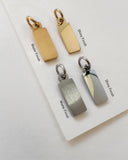 Dainty Rectangle Initial Necklace
