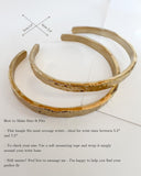 Hammered Gold Bangle