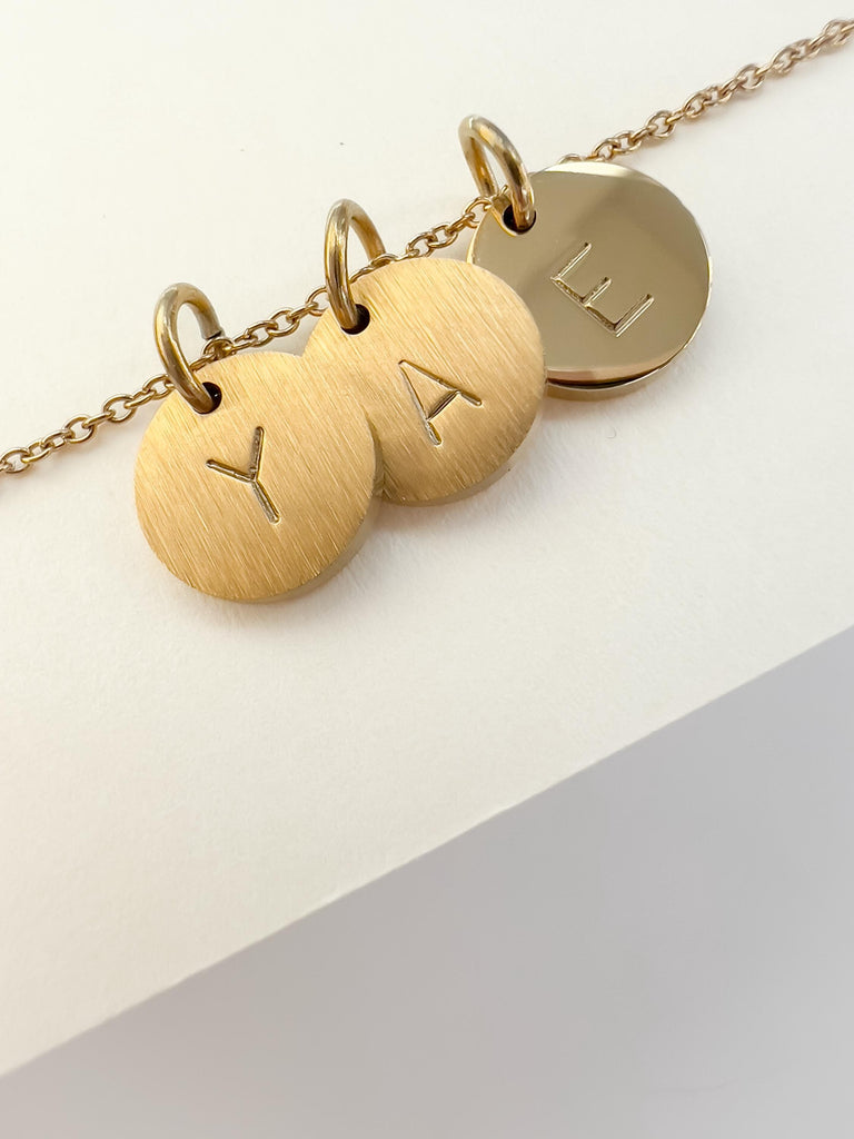 Initial Disk Necklace