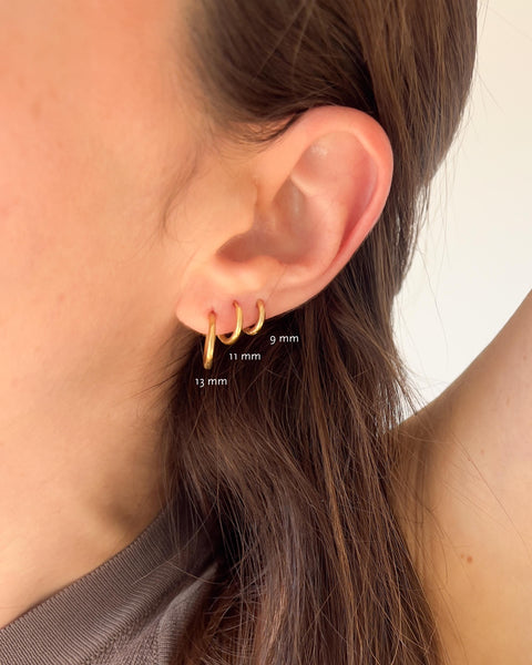 Silver Endless Hoop Earrings