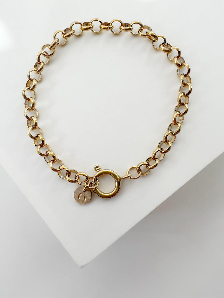 Gold Rolo Chain Bracelet