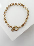 Gold Rolo Chain Bracelet