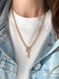 Lariat Y Rolo Necklace