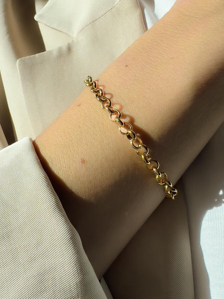 Gold Rolo Chain Bracelet