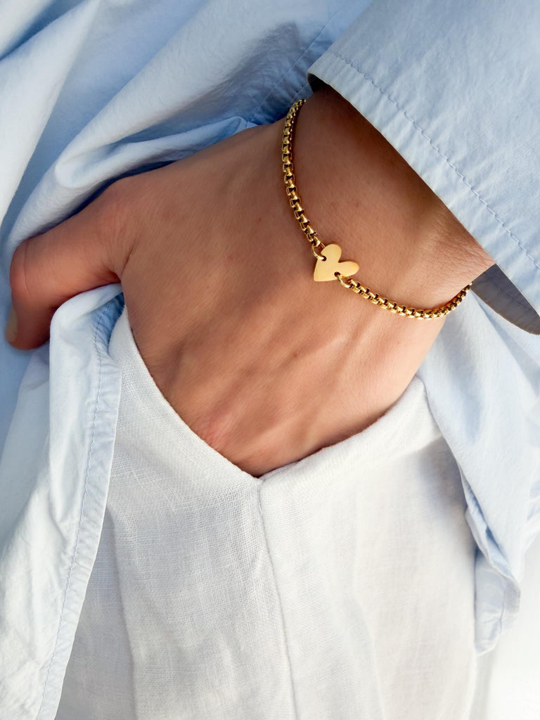 Heart Box Rolo Bracelet