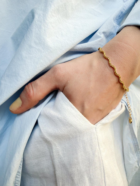 Gold Rope Chain Bracelet